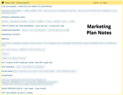 Marketing Plan Notes in Details